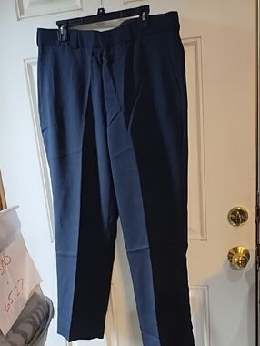 Edwards Men's Navy Dress Pants - Classic Tailored Trousers